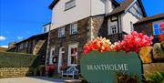 Exterior and Signage at Brantholme B&B in Ambleside, Lake District