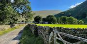 Fields and scenery near Mosedale End Farm B&B and Glamping Pod in the Lake District, Cumbria