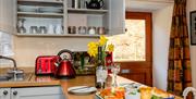 Kitchenette at Mosedale End Farm B&B and Glamping Pod in the Lake District, Cumbria