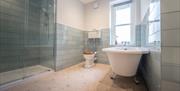 Bathroom with shower at Swinside at The Lingholm Estate in Portinscale, Lake District