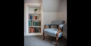 Book nook at Borrowdale at The Lingholm Estate in Portinscale, Lake District