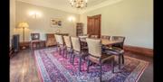 Dining room at Rosetrees at The Lingholm Estate in Portinscale, Lake District