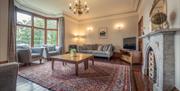 Living room at Rosetrees at The Lingholm Estate in Portinscale, Lake District