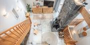 View Down from the Mezzanine in The Byre at The Green Cumbria in Ravenstonedale, Cumbria