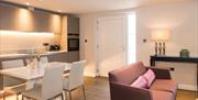 Kitchen and Living Area at The Mews at Roundthorn in Penrith, Cumbria