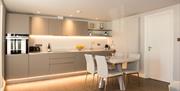 Kitchen and Dining Area at The Mews at Roundthorn in Penrith, Cumbria