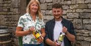 Annie and Tim Brownhill outside the Distillery at Pennington's Spirits in Kendal, Cumbria © Christopher Holmes Photography