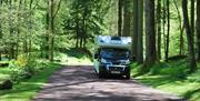 Touring caravan at Skelwith Fold Caravan Park