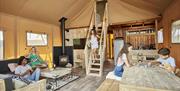 Safari Tents at Ullswater Heights in Newbiggin, Lake District