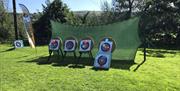 Archery Targets at Ullswater Heights in Newbiggin, Lake District