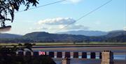 View from the Shower in Estuary Ensuite at Kentwood Guest House in Carnforth, Cumbria