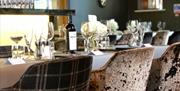 Bartons Yard dining space set for an event at The Halston in Carlisle, Cumbria
