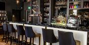Bartons Yard bar area ready for an event at The Halston in Carlisle, Cumbria