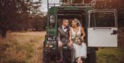 Bride and Groom at The Wild Boar Inn in Windermere, Lake District