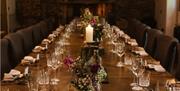 Table Set for a Wedding Breakfast at The Wild Boar Inn in Windermere, Lake District