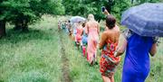 Wedding Guests at The Wild Boar Inn in Windermere, Lake District