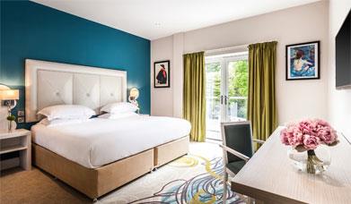 Double bedroom at The Daffodil Hotel & Spa in Grasmere, Lake District