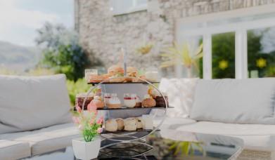 Afternoon tea spread at Daffodil Hotel & Spa