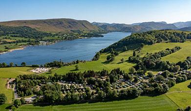 Aerial view of Waterfoot Park