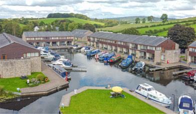 Aerial view of Tewitfield Marina