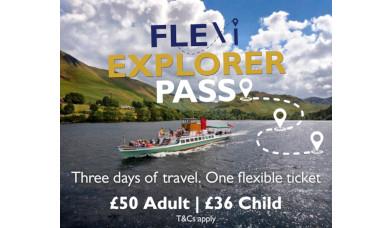Advertisement for the Flexi Explorer Pass for Ullswater 'Steamers'