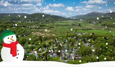 Aerial View of Newby Bridge Country Caravan Park