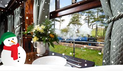 View from within a Self Catering Camping Coach at Ravenglass & Eskdale Railway