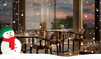 Dining Room at Twilight at Langdale Chase