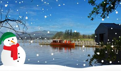 Penelope II docked at Windermere Jetty Museum in Windermere, Lake District