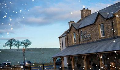 Exterior of The Fleece at Ruleholme in Wintertime