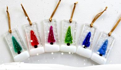 Glass Christmas Tree Ornaments from RD Glass