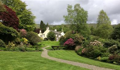 Exterior and Grounds of Rydal Mount, Wordsworth's Family Home in Ambleside, Lake District