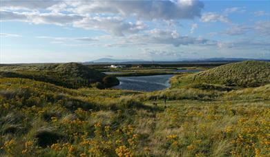 Views at South Walney Nature Reserve at Barrow-in-Furness in Cumbria