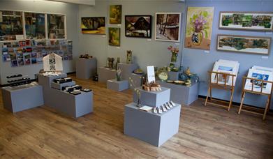 Gallery Space at EVAN Gallery and Studios in Penrith, Cumbria