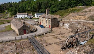 Grounds and historic buildings at Nenthead Mines in Nenthead, Cumbria