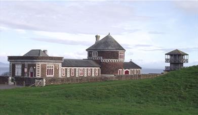 Exterior and Entrance to Senhouse Roman Museum in Maryport, Cumbria