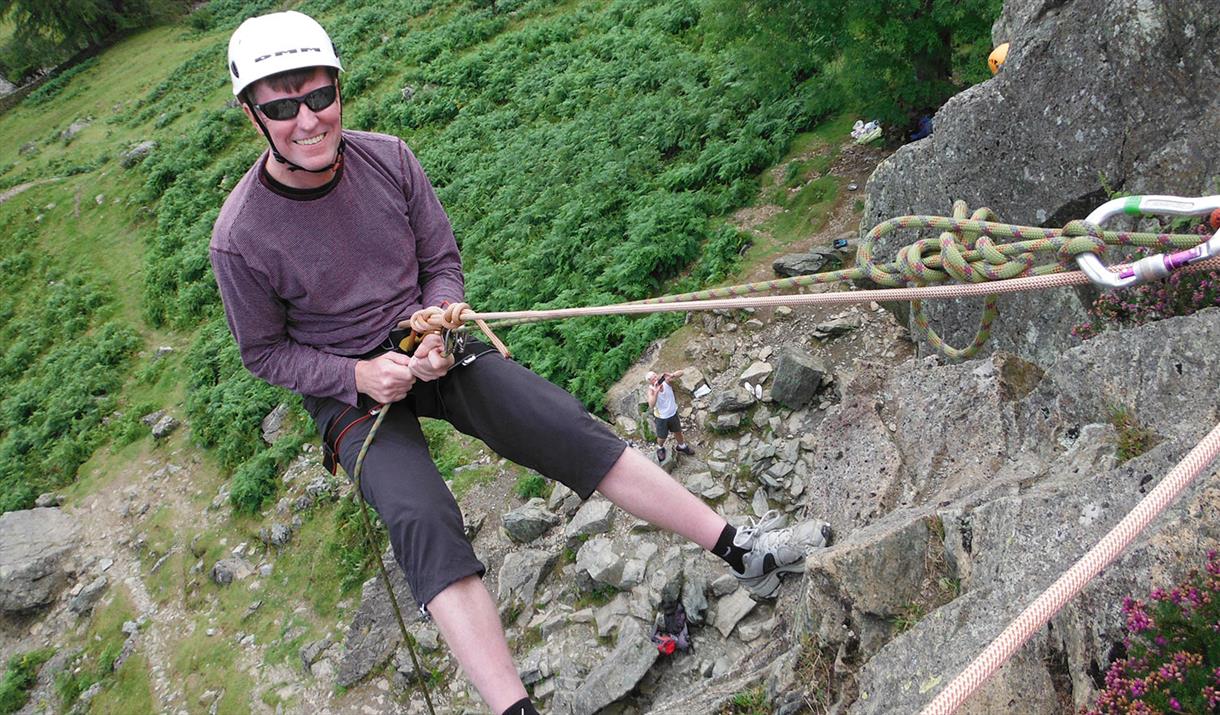 Rock climbing with More Than Mountains around Cumbria and the Lake District