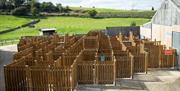 Wooden Maze at Lakeland Maze Farm Park in Sedgwick, Cumbria