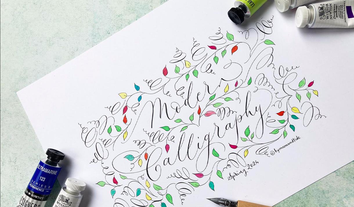 Contemporary Calligraphy at Cowshed Creative
