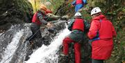 Ghyll Scrambling with Lake District Calvert Trust in the Lake District, Cumbria