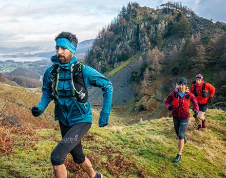 Trail Runners at the new 13 Valleys Ultra Running Event in the Lake District, Cumbria