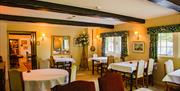 Dining Room at The Pheasant Inn in Bassenthwaite, Lake District