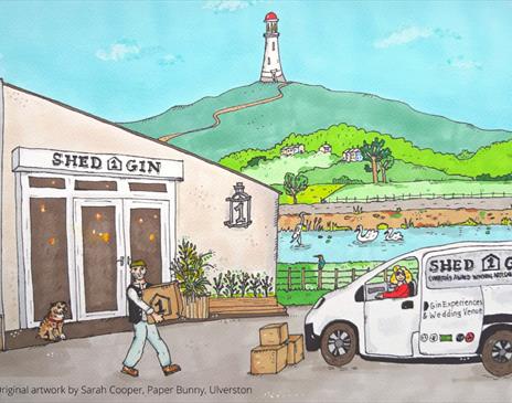 Locally Produced Gin at Shed 1 Distillery in Ulverston, Cumbria