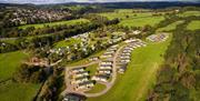 Birds eye view of Woodclose Park in Kirkby Lonsdale, Cumbria