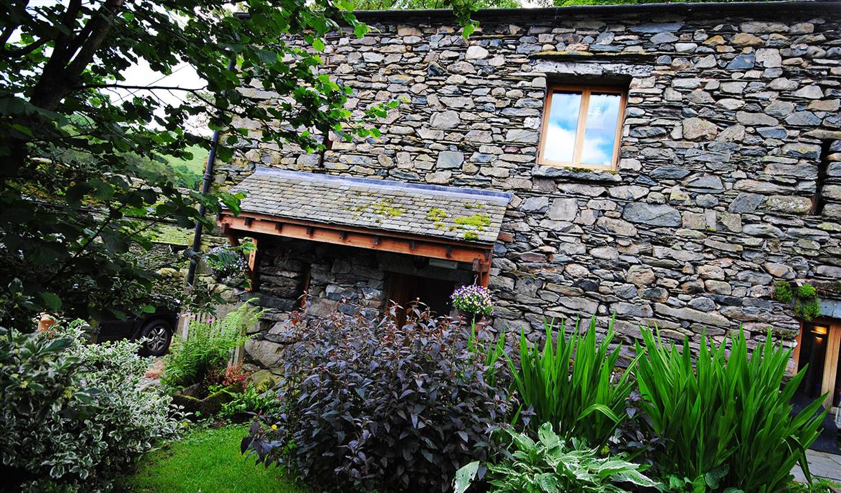 Exterior and Garden at The Byre at Deepdale Hall in Patterdale, Lake District