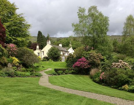 Exterior and Grounds of Rydal Mount, Wordsworth's Family Home in Ambleside, Lake District