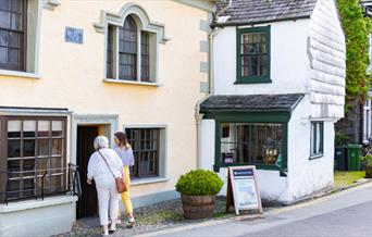 Street Entrance to Beatrix Potter Gallery in Hawkshead, Lake District