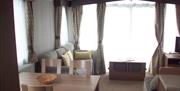 Interior of Holiday Homes for Hire at Greaves Farm Caravan Park in the Lake District, Cumbria