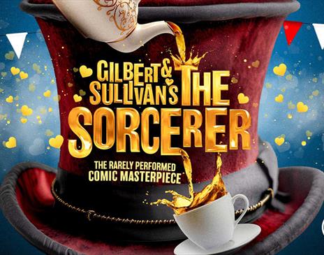 Poster for Charles Court Opera - The Sourcerer at Victoria Hall in Grange-over-Sands, Cumbria