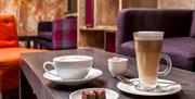 Teas and Coffees at The Greenhouse Restaurant at Castle Green Hotel in Kendal, Cumbria